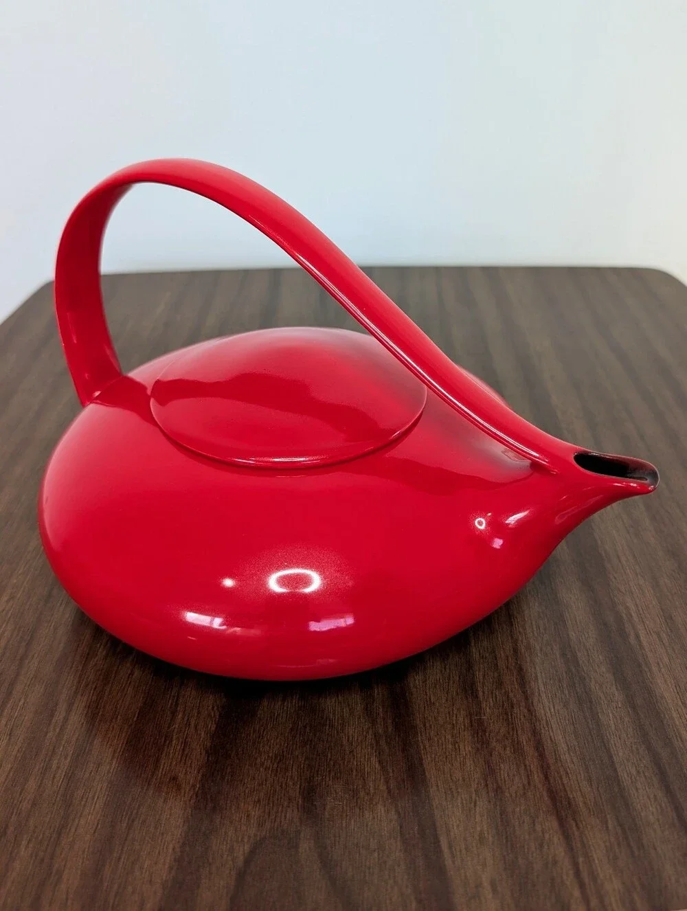 Vintage Judith Weber Classic Red Teapot Art Ceramic Retro MCM 60/70s Genie Style